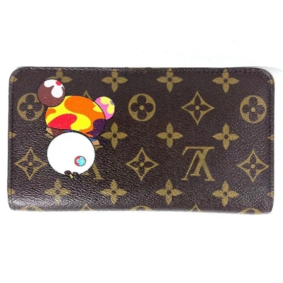 LOUIS VUITTON M61729 Monogram Panda Porto Monezup Murakami Takashi Long Wallet - Picture 2 of 15